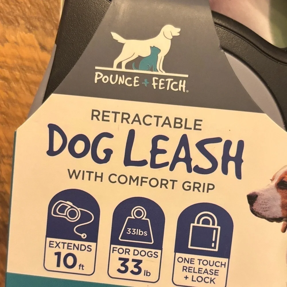 Black Retractable Dog Leash
